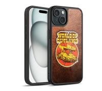 Head Case Designs Officially Licensed World of Outlaws Sprint Car Leather Print Western Graphics Gel Armour Case [Military Grade Protection] Compatible With Apple iPhone 15