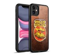 Head Case Designs Officially Licensed World of Outlaws Sprint Car Leather Print Western Graphics Gel Armour Case [Military Grade Protection] Compatible With Apple iPhone 11