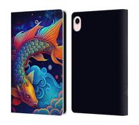 Head Case Designs Officially Licensed Wumples Clouded Koi Fish Cosmic Animals Leather Wallet Case Compatible With Apple iPad mini (2021/2024)