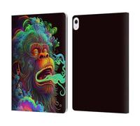 Head Case Designs Officially Licensed Wumples Clouded Monkey Cosmic Animals Leather Wallet Case Compatible With Apple iPad Air 13 2024/2025