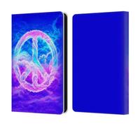 Head Case Designs Officially Licensed Wumples Clouded Peace Symbol Cosmic Arts Leather Wallet Case Compatible With Amazon Kindle 11th Gen (2024)