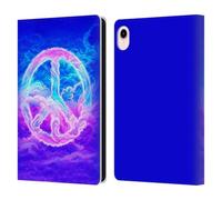Head Case Designs Officially Licensed Wumples Clouded Peace Symbol Cosmic Arts Leather Wallet Case Compatible With Apple iPad mini (2021/2024)