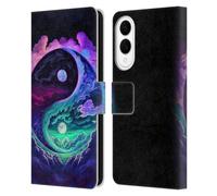 Head Case Designs Officially Licensed Wumples Clouded Yin Yang Cosmic Arts Leather Wallet Case Compatible With Samsung Galaxy S25 Edge
