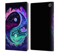 Head Case Designs Officially Licensed Wumples Clouded Yin Yang Cosmic Arts Leather Wallet Case Compatible With Amazon Fire Max 11 2023