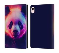 Head Case Designs Officially Licensed Wumples Panda Cosmic Animals Leather Wallet Case Compatible With Apple iPad mini (2021/2024)