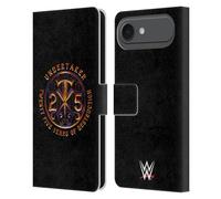 Head Case Designs Officially Licensed WWE 25 Years Destruction Undertaker Leather Wallet Case Compatible With Apple iPhone 17 Air