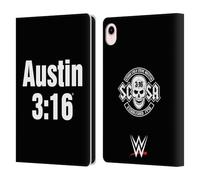 Head Case Designs Officially Licensed WWE 3:16 Stone Cold Steve Austin Leather Wallet Case Compatible With Apple iPad mini (2021/2024)