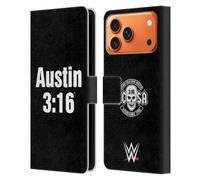 Head Case Designs Officially Licensed WWE 3:16 Stone Cold Steve Austin Leather Wallet Case Compatible With Apple iPhone 17 Pro Max