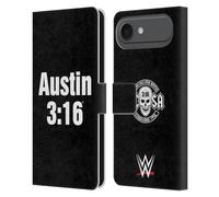 Head Case Designs Officially Licensed WWE 3:16 Stone Cold Steve Austin Leather Wallet Case Compatible With Apple iPhone 17 Air