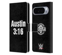 Head Case Designs Officially Licensed WWE 3:16 Stone Cold Steve Austin Leather Wallet Case Compatible With Google Pixel 10 Pro XL