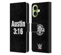 Head Case Designs Officially Licensed WWE 3:16 Stone Cold Steve Austin Leather Wallet Case Compatible With Apple iPhone 17