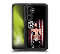 Head Case Designs Officially Licensed WWE AJ Styles American Flag Superstars Ultra-Armoured Shockproof Case [Military Grade Protection] Compatible With Samsung Galaxy S24+ 5G