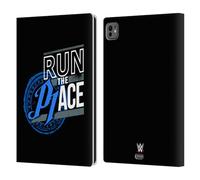 Head Case Designs Officially Licensed WWE AJ Styles Run The Place Superstars 8 Leather Wallet Case Compatible With Apple iPad Pro 11 M4/M5 2024/2025