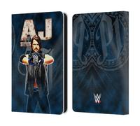 Head Case Designs Officially Licensed WWE AJ Styles Superstars Leather Wallet Case Compatible With Amazon Kindle 11th Gen 6in 2022
