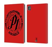Head Case Designs Officially Licensed WWE AJ Styles Untouchable Red 2017/18 Superstars 3 Leather Wallet Case Compatible With Apple iPad Pro 11 M4 2024
