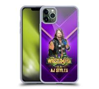 Head Case Designs Officially Licensed WWE AJ Styles Wrestlemania 34 Superstars Gel Case [Military Grade Protection] Compatible with Apple iPhone 11 Pro Max and Compatible with MagSafe