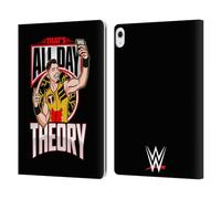 Head Case Designs Officially Licensed WWE All Day Theory Austin Theory Leather Wallet Case Compatible With Apple iPad Air 13 2024/2025