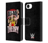 Head Case Designs Officially Licensed WWE All Day Theory Austin Theory Leather Wallet Case Compatible With Apple iPhone 16e