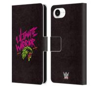 Head Case Designs Officially Licensed WWE Always Believe Ultimate Warrior Leather Wallet Case Compatible With Apple iPhone 16e
