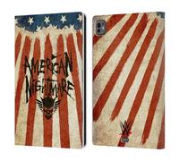 Head Case Designs Officially Licensed WWE American Nightmare Flag Cody Rhodes Graphics Leather Wallet Case Compatible With Apple iPad Pro 11 M4/M5 2024/2025