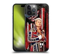 Head Case Designs Officially Licensed WWE American Nightmare Flag Cody Rhodes Hard Back Case Compatible With Apple iPhone 14 Pro Max