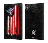 Head Case Designs Officially Licensed WWE American Nightmare Flag Cody Rhodes Leather Wallet Case Compatible With Apple iPad Pro 11 M4/M5 2024/2025