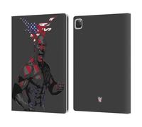Head Case Designs Officially Licensed WWE American Power The Rock Leather Wallet Case Compatible With Apple iPad Pro 13 M4 2024