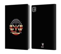 Head Case Designs Officially Licensed WWE American Pride Logo Seth Rollins Leather Wallet Case Compatible With Apple iPad Pro 11 M4 2024