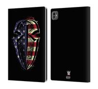 Head Case Designs Officially Licensed WWE American Pride Roman Reigns Leather Wallet Case Compatible With Apple iPad Pro 11 M4 2024