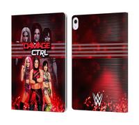 Head Case Designs Officially Licensed WWE Bayley, Dakota Kai, Iyo Sky Damage CTRL Leather Wallet Case Compatible With Apple iPad Air 13 2024/2025