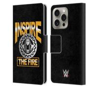 Head Case Designs Officially Licensed WWE Becky Lynch Inspire The Fire Superstars 9 Leather Wallet Case Compatible With Apple iPhone 16 Pro