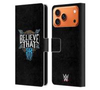 Head Case Designs Officially Licensed WWE Believe That Spears Roman Reigns Leather Wallet Case Compatible With Apple iPhone 17 Pro Max