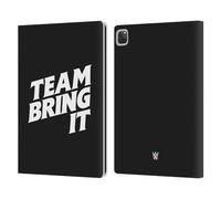 Head Case Designs Officially Licensed WWE Bold Team Bring It The Rock Leather Wallet Case Compatible With Apple iPad Pro 13 M4 2024