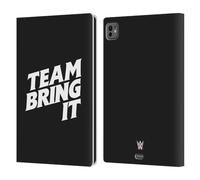 Head Case Designs Officially Licensed WWE Bold Team Bring It The Rock Leather Wallet Case Compatible With Apple iPad Pro 11 M4 2024