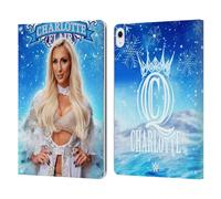 Head Case Designs Officially Licensed WWE Bow Down Charlotte Flair Leather Wallet Case Compatible With Apple iPad Air 13 2024/2025