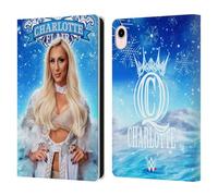 Head Case Designs Officially Licensed WWE Bow Down Charlotte Flair Leather Wallet Case Compatible With Apple iPad mini (2021/2024)