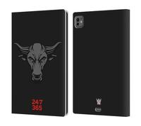 Head Case Designs Officially Licensed WWE Brahma Bull The Rock Leather Wallet Case Compatible With Apple iPad Pro 11 M4 2024