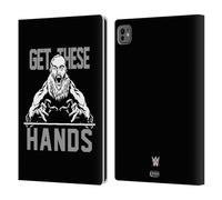 Head Case Designs Officially Licensed WWE Braun Strowman Get These Hands Superstars 9 Leather Wallet Case Compatible With Apple iPad Pro 11 M4 2024