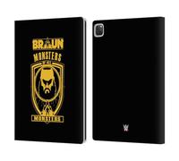 Head Case Designs Officially Licensed WWE Braun Strowman Monster 2 Superstars 6 Leather Wallet Case Compatible With Apple iPad Pro 13 M4 2024