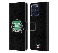 Head Case Designs Officially Licensed WWE Braun Strowman Monster In The Bank Superstars 8 Leather Wallet Case Compatible With Apple iPhone 16 Pro Max