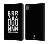 Head Case Designs Officially Licensed WWE Braun Strowman Superstars 6 Leather Wallet Case Compatible With Apple iPad Pro 11 M4 2024