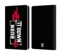 Head Case Designs Officially Licensed WWE Burn It Down Seth Rollins Leather Wallet Case Compatible With Amazon Kindle 11th Gen 6in 2022