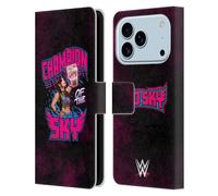 Head Case Designs Officially Licensed WWE Champion Of The Sky Iyo Sky Leather Wallet Case Compatible With Apple iPhone 17 Pro
