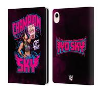 Head Case Designs Officially Licensed WWE Champion Of The Sky Iyo Sky Leather Wallet Case Compatible With Apple iPad mini (2021/2024)