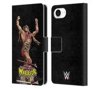 Head Case Designs Officially Licensed WWE Corner Ring The Ultimate Warrior Leather Wallet Case Compatible With Apple iPhone 16e