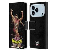 Head Case Designs Officially Licensed WWE Corner Ring The Ultimate Warrior Leather Wallet Case Compatible With Apple iPhone 17 Pro