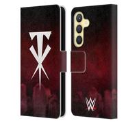 Head Case Designs Officially Licensed WWE Cross The Undertaker Leather Wallet Case Compatible With Samsung Galaxy S24 5G