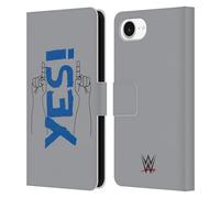 Head Case Designs Officially Licensed WWE Daniel Bryan Yes Superstars 9 Leather Wallet Case Compatible With Apple iPhone 16e