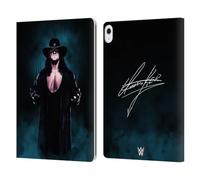 Head Case Designs Officially Licensed WWE Deadman Signature The Undertaker Leather Wallet Case Compatible With Apple iPad Air 13 2024/2025
