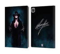 Head Case Designs Officially Licensed WWE Deadman Signature The Undertaker Leather Wallet Case Compatible With Apple iPad Pro 12.9 2020/2021/2022